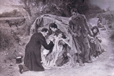A good samaritan, Bibbys Annual, 1916-1917 by William after Small